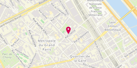 Plan de Autoplan Services, 30 Rue Charcot, 75013 Paris