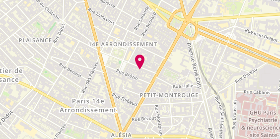 Plan de Agents Fiat, 13 Rue Mouton-Duvernet, 75014 Paris