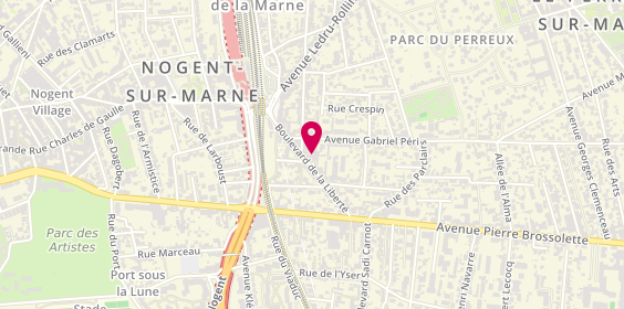 Plan de Carrosserie Gicquiau, 23 Boulevard de la Liberte, 94170 Le Perreux-sur-Marne
