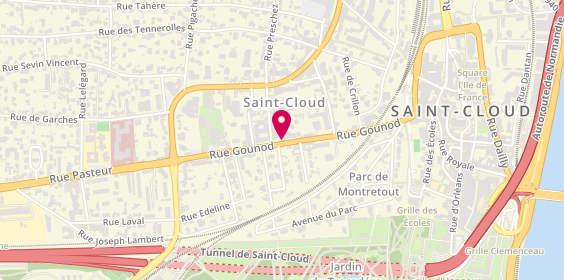 Plan de Garage des Deux Portes, 28 Rue Gounod, 92210 Saint-Cloud