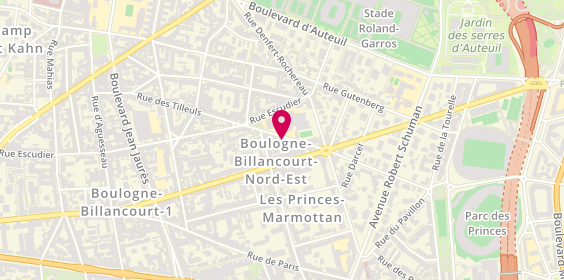 Plan de Albax, 13 Rue des Tilleuls, 92100 Boulogne-Billancourt