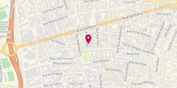 Plan de Ldmechanic Garage, 41 Bis Rue Barbès, 93100 Montreuil