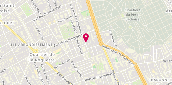 Plan de Carroserie Chanzy (Sté Nouvelle), 36 Rue de la Folie-Regnault, 75011 Paris