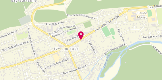 Plan de Agent Peugeot, 2 Rue Maurice Elet, 27530 Ézy-sur-Eure