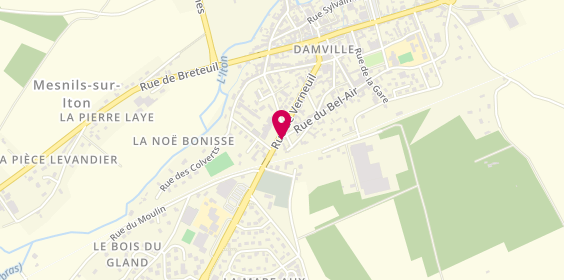 Plan de Garage Automobile Carrosserie Reparation, Damville
Rue Alfred Damoiseau, 27240 Mesnils-sur-Iton
