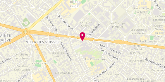 Plan de BERNIER NANTERRE Peugeot, 120 avenue Georges Clémenceau, 92000 Nanterre