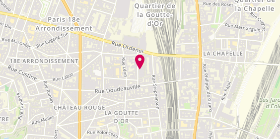 Plan de Ford Nord Est Automobiles, 16 Rue Ernestine, 75018 Paris