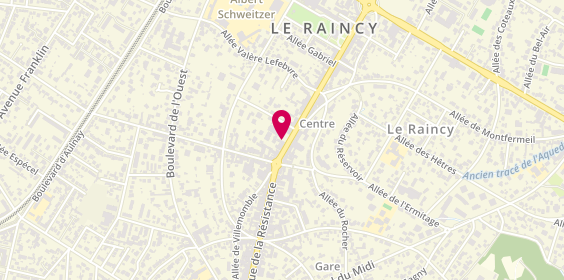 Plan de Garage Lains- Carrosserie- Peinture, 81 avenue de la Résistance, 93340 Le Raincy