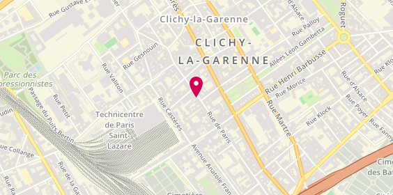 Plan de Carrosserie Rivallant, 81 Rue de Paris, 92110 Clichy