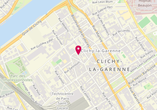 Plan de Carrosserie Ad, 14 Rue de l'Abreuvoir, 92110 Clichy
