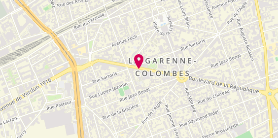 Plan de Courbevoie Autos Reparations, 94 Rue Jean Bonal, 92250 La Garenne-Colombes