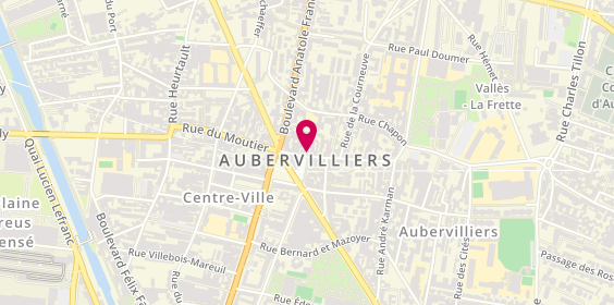 Plan de Carrosserie Malik, 18 Rue du Moutier, 93300 Aubervilliers