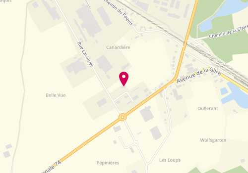 Plan de Lang Morhange, Zone Industrielle 
Rue Lavoisier, 57340 Morhange