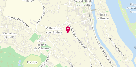 Plan de Agent Peugeot, 64 Rue Parvery, 78670 Villennes-sur-Seine