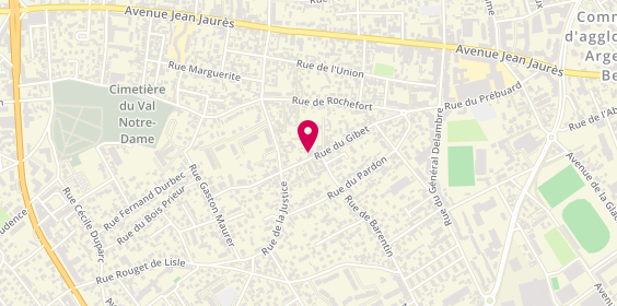 Plan de Axial, 42 Rue du Gibet, 95100 Argenteuil