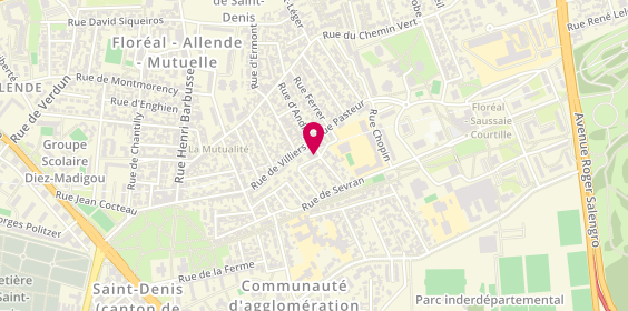 Plan de Carrosserie Guillemot, 11 Rue Lormier, 93200 Saint-Denis