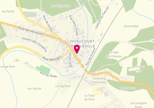 Plan de Garage Marc, 9 Rue Clinchant, 54470 Thiaucourt-Regniéville