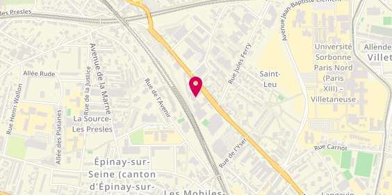 Plan de Garage Auto Concept, 195 Route de Saint-Leu, 93800 Épinay-sur-Seine