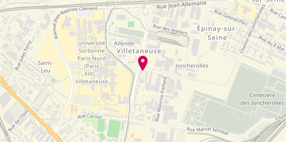 Plan de Carrosserie Villetaneusienne Automarcale, 6, Rue Raymond Brosse
Bât 8 - 9, 93430 Villetaneuse