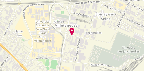 Plan de Carrosserie Villetaneusienne, 6 Rue Raymond Brosse, 93430 Villetaneuse