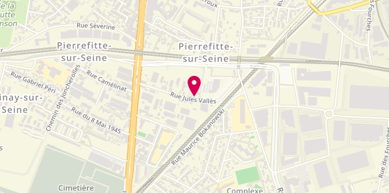 Plan de Carrosserie Lénine, 61 Rue Jules Vallès, 93380 Pierrefitte-sur-Seine