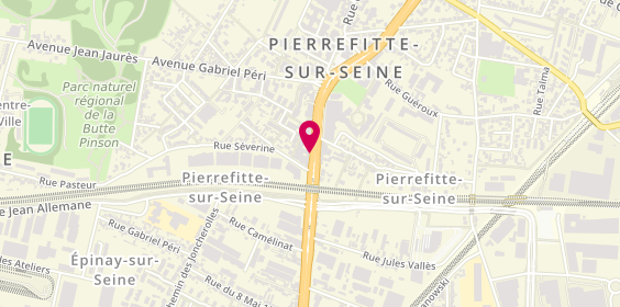 Plan de T.M.A Auto, 28 avenue Lénine, 93380 Pierrefitte-sur-Seine