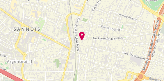 Plan de Garage Pasteur - Motrio, 6 Rue Pierre Emile Lesacq, 95110 Sannois