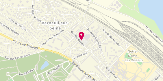 Plan de Centre Cartes Grises, Rue Rosiers, 78480 Verneuil-sur-Seine
