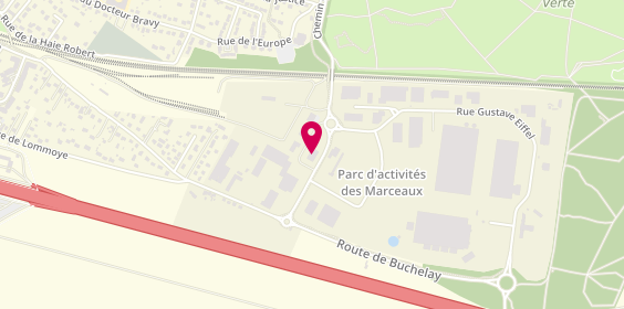Plan de Agent Citroen, Zone Industrielle Les Marceaux
3 Rue des Frères Montgolfier, 78710 Rosny-sur-Seine