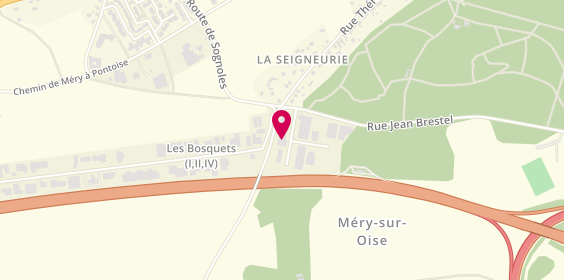 Plan de AMG Auto, 2 parc d'Activites des 4 Chemins, 95540 Méry-sur-Oise