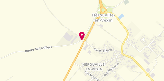 Plan de A M Carrosserie, 1 Route Livilliers, 95300 Hérouville