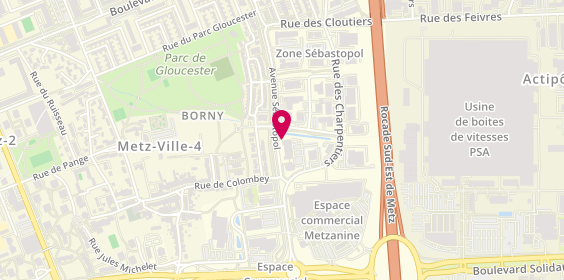 Plan de Jm Automobiles 57, Zone Aménagement Sebastopol
2 Rue des Dinandiers, 57070 Metz