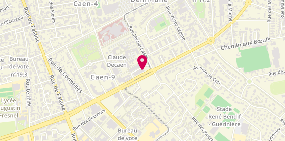 Plan de PEUGEOT, 67 Boulevard Raymond Poincaré, 14000 Caen