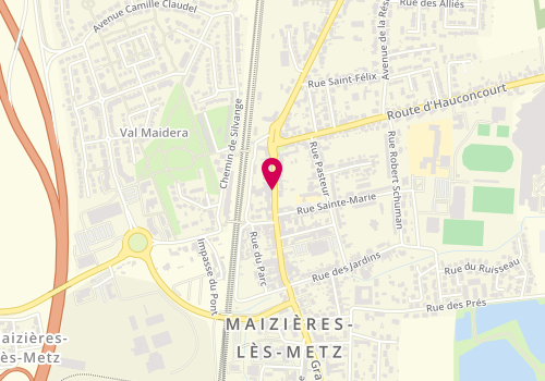Plan de Agent Peugeot, 87 Grand'rue, 57280 Maizières-lès-Metz