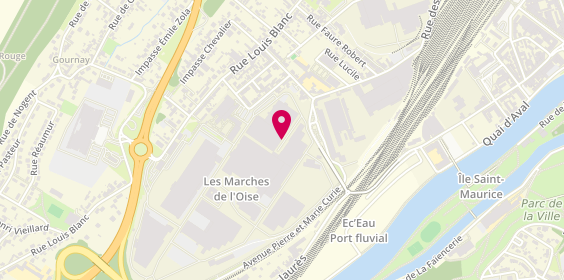 Plan de Mains d'Or Carrosserie, 100 Rue Louis Blanc, 60160 Montataire