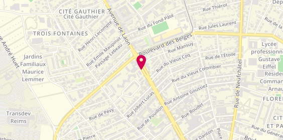 Plan de Axial, 311 Avenue de Laon, 51100 Reims
