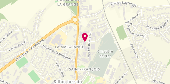 Plan de Ixell Carrosserie, 3 Rue Saint-Fiacre, 57100 Thionville
