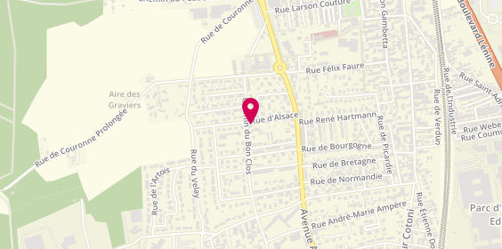Plan de Dc Auto, 17 Rue d'Alsace, 76800 Saint-Étienne-du-Rouvray