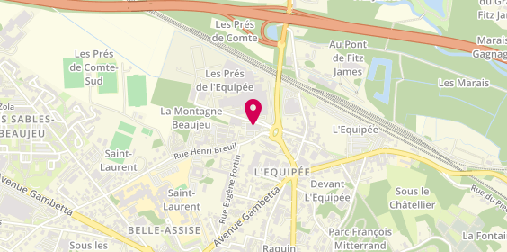 Plan de SOFIDAC, 4 Rue Henri Breuil, 60600 Clermont