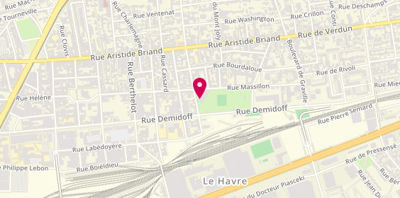 Plan de DECHAMPS Laurent, 109 Rue Hélène, 76600 Le Havre