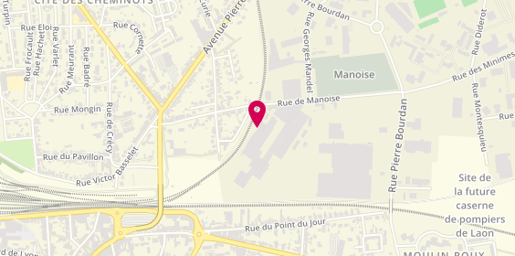 Plan de Carrosserie Savry, 58 Rue de Manoise, 02000 Laon