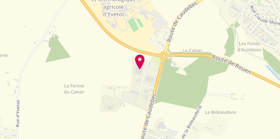 Plan de Asn Peugeot, Zone Artisanale du Calvar, 76190 Auzebosc