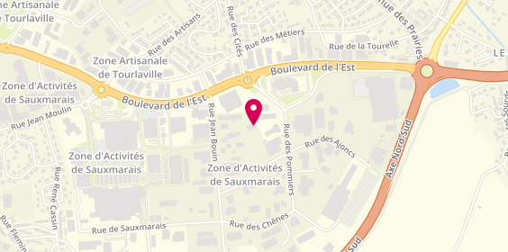 Plan de Carrosserie Aubert, 210 Rue des Pommiers, 50110 Cherbourg-en-Cotentin