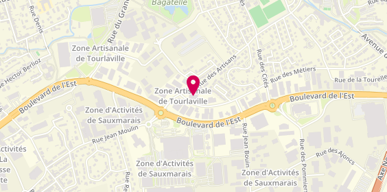 Plan de Carrosserie Lemonnier - AXIAL, 142 Rue des Artisans, 50110 Tourlaville