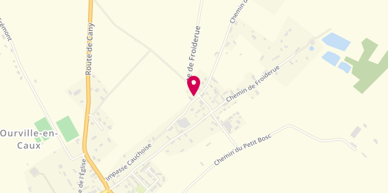 Plan de BARTHELEMY Jean-Louis, 635 Route de Froiderue, 76450 Ourville-en-Caux