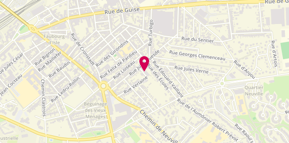 Plan de Carrosserie Verlaine, Rue Verlaine, 02100 Saint-Quentin