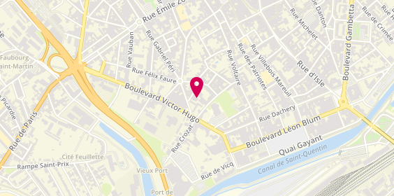 Plan de BRUSSET Guy, 27 Rue Sainte-Catherine, 02100 Saint-Quentin