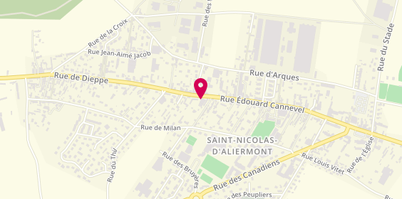 Plan de Garage Maurouard, 635 Rue Edouard Cannevel, 76510 Saint-Nicolas-d'Aliermont
