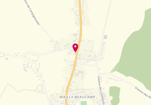 Plan de GARAGE Vambre CHRISTIAN, 42 Route Nationale 1, 62170 Wailly-Beaucamp