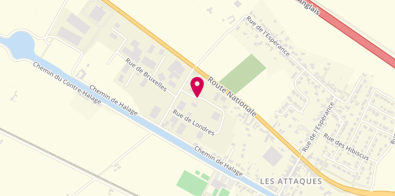 Plan de Carrosserie Les Attaques - Bellevil, Zone Industrielle Estaches 12 Rue Londres, 62730 Les Attaques